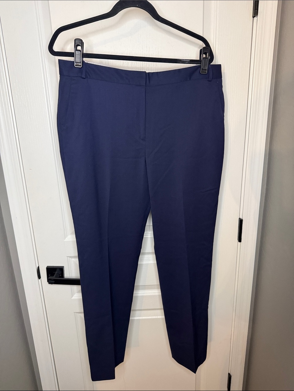 Brooks Brothers Navy Straight-Leg Pants